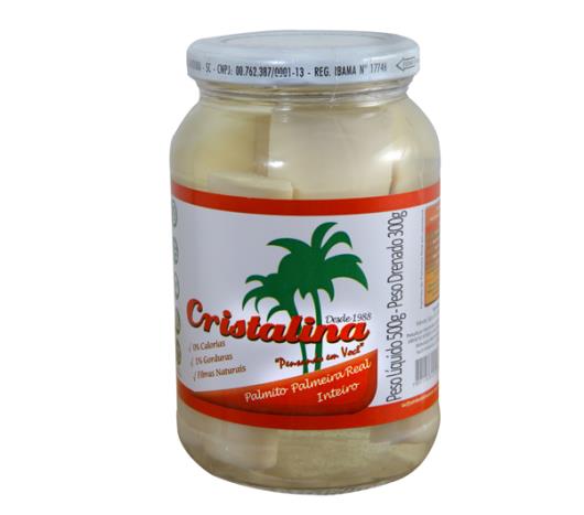 Palmito palmeira Cristalina real em conserva inteiro 300g - Imagem em destaque