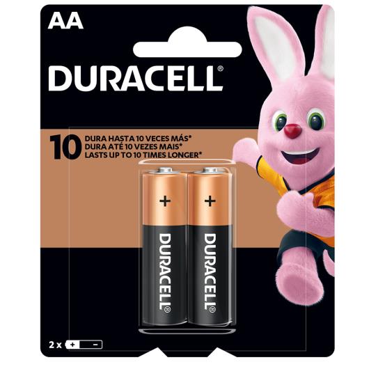 Pilha Duracell Alcalina AA com 2 unidades - Imagem em destaque