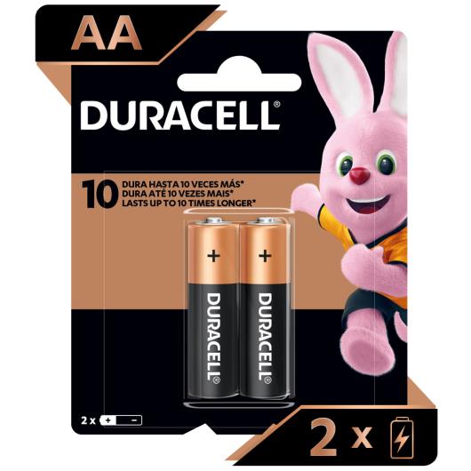 Pilha Duracell Alcalina AA com 2 unidades - Imagem em destaque