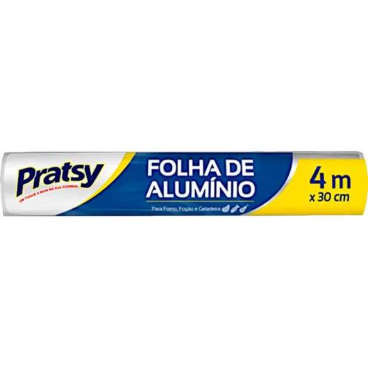 Papel Alumínio Pratsy 30cm x 4m - Imagem em destaque