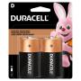 Pilha Alcalina D Grande DURACELL com 2 unidades