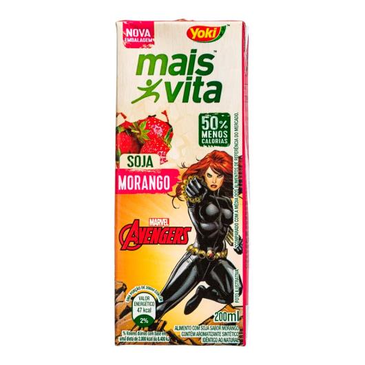Bebidas de Soja Yoki Mais Vita Morango Avengers 200ml - Imagem em destaque