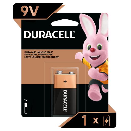 Bateria Duracell alcalina 9 v MN 1604 - Imagem em destaque