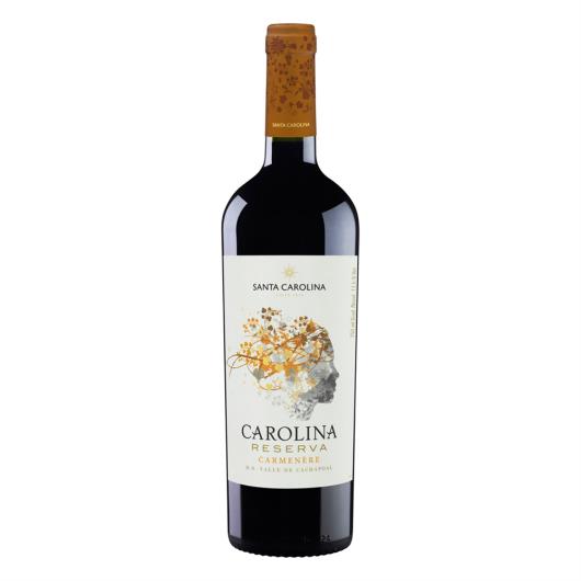 Vinho Chileno Tinto Seco Reserva Santa Carolina Carménère Valle del Cachapoal Garrafa 750ml - Imagem em destaque