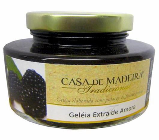 Geleia Casa Madeira extra com pedaços de amora 250g - Imagem em destaque