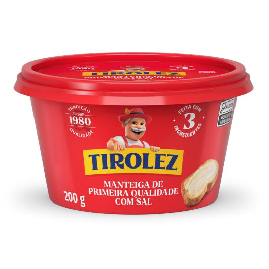 Manteiga Tirolez com sal 200g - Imagem em destaque
