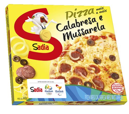 Pizza Sadia meio calabresa meio mussarela 460g - Imagem em destaque