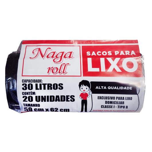Saco de lixo 30 litros Naga Roll 20 Unidades - Imagem em destaque