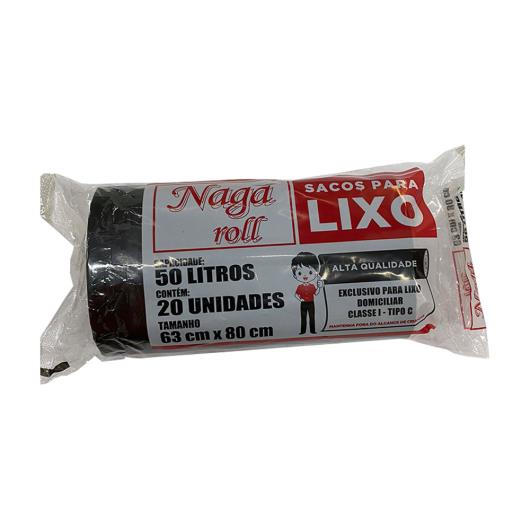 Saco de Lixo Naga Roll 50 Litros 20 Unidades - Imagem em destaque