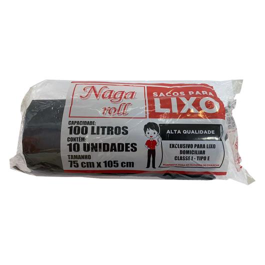 Saco de Lixo Naga Roll 100 Litros 10 Unidades - Imagem em destaque
