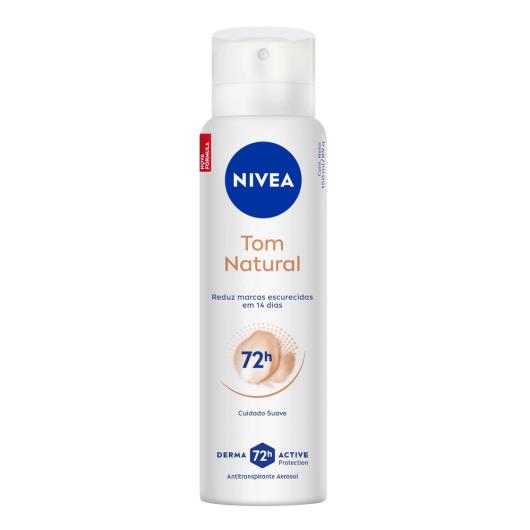 NIVEA Desodorante Antitranspirante Aerosol Tom Natural 150ml - Imagem em destaque