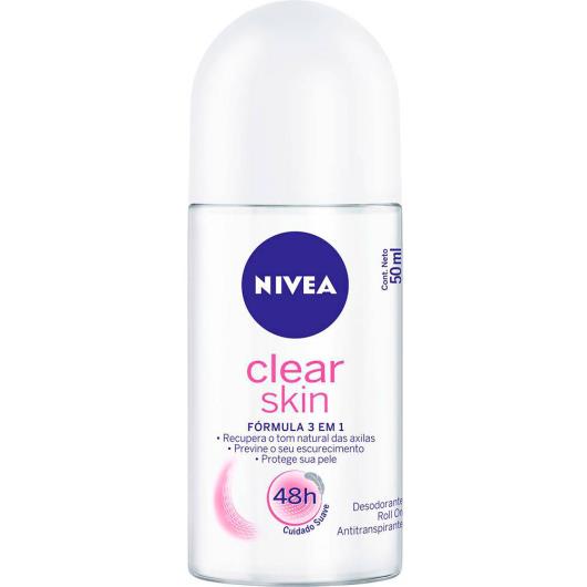 Desodorante Nivea roll on clear skin 50ml - Imagem em destaque