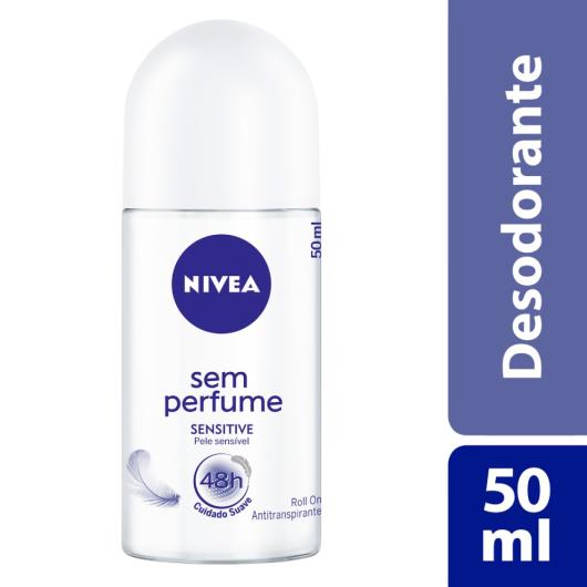 Antitranspirante Roll-On Sensitive sem Perfume Nivea 50ml - Imagem em destaque