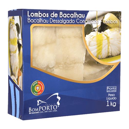 Bacalhau Congelado Bom Porto Lombo Macro Dessalgado 1kg - Imagem em destaque