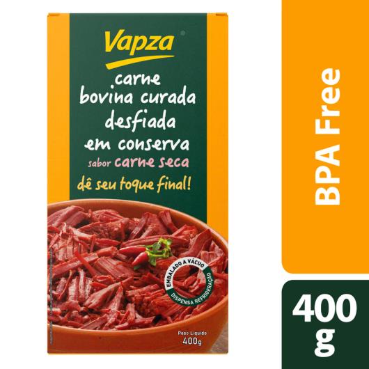 Carne Bovina Desfiada Cozida Curada Carne Seca Vapza 400g - Imagem em destaque