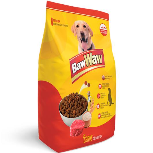 Alimento para cães adultos original sabor carne Baw Waw 1kg - Imagem em destaque