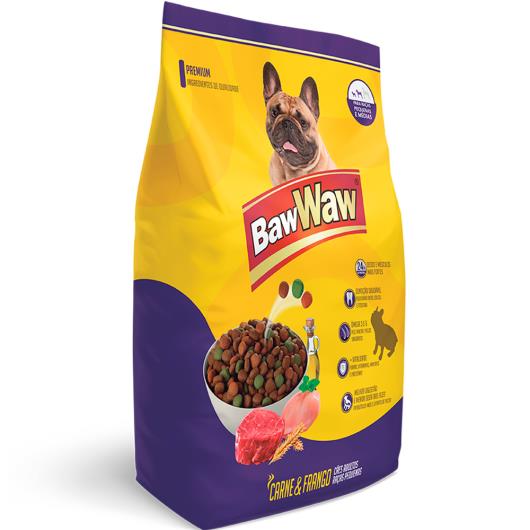 Alimento para cães raças pequenas e médias Baw Waw 3kg - Imagem em destaque