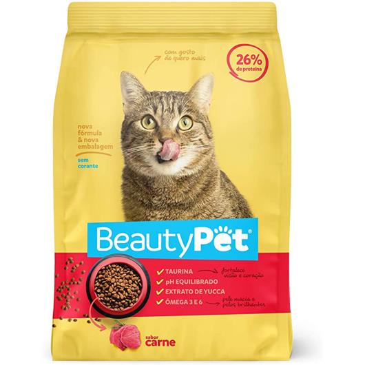 Alimento para Gatos adulto Beauty Pet carne 1kg - Imagem em destaque