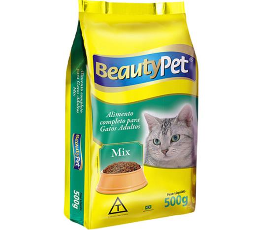 Alimento para gatos pet adulto mix Beauty 500g - Imagem em destaque