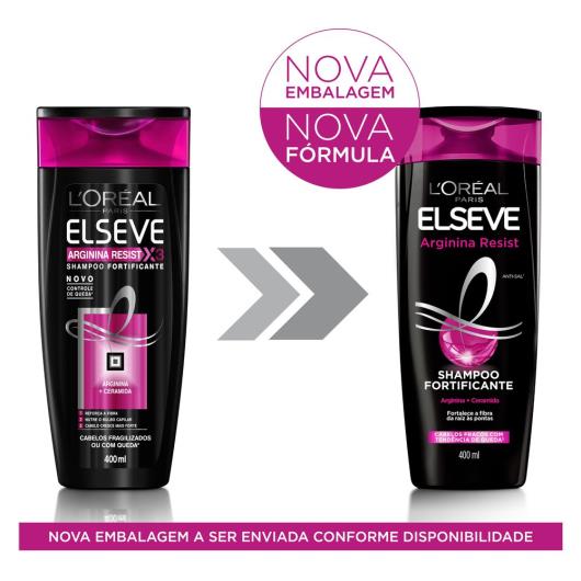 Shampoo Elseve arginina resist X3 400ml - Imagem em destaque