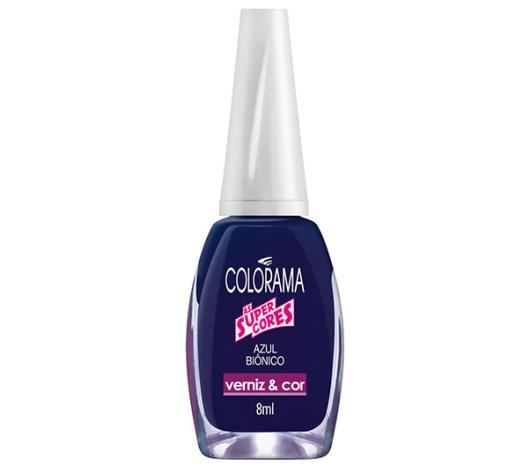 Esmalte verniz&cor azul biônico Colorama 8ml - Imagem em destaque