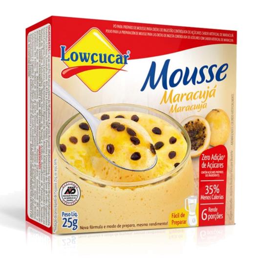 Mistura em pó para mousse Lowçucar sabor maracujá zero 25g - Imagem em destaque