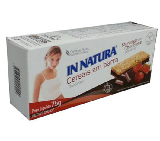 Barra de cereais In Natura morango com chocolate 75g - Imagem em destaque