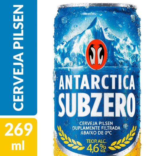 Cerveja Antarctica Sub Zero Pilsen 269ml Lata - Imagem em destaque