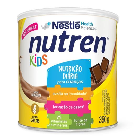 Pó para preparo de bebida chocolate Nutren Kids 350g - Imagem em destaque