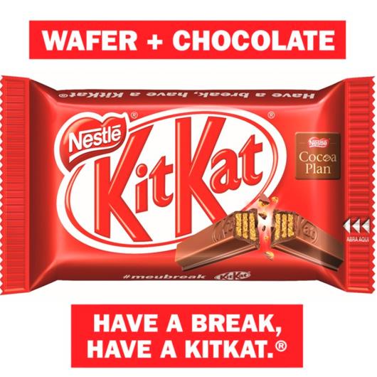 Wafer Kit Kat com cobertura de chocolate 45g - Imagem em destaque