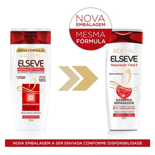 Shampoo L'Oréal Paris Elseve Reparação Total 5 Cabelos Danificados 200ml - Imagem em destaque