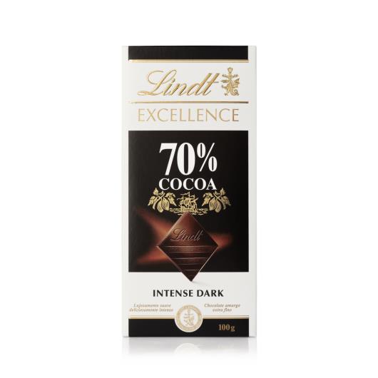 Chocolate Lindt Excellence Tablete 70% Dark 100g - Imagem em destaque