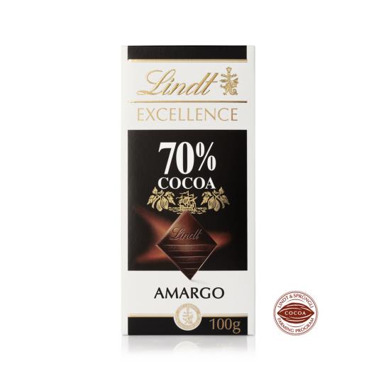 Chocolate Lindt Excellence Tablete 70% Dark 100g - Imagem em destaque