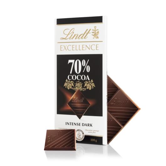 Chocolate Lindt Excellence Tablete 70% Dark 100g - Imagem em destaque