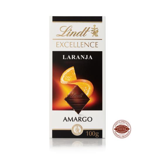 Chocolate Lindt Excellence Tablete Dark Laranja 100g - Imagem em destaque