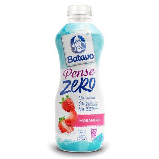 Bebida Láctea Fermentada Morango Zero Lactose Batavo Pense Zero Garrafa 850g - Imagem em destaque