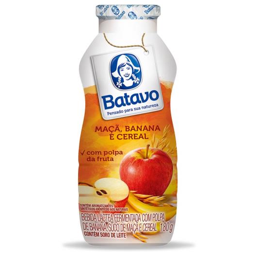 Bebida láctea Batavo maçã, banana e cereais 180g - Imagem em destaque