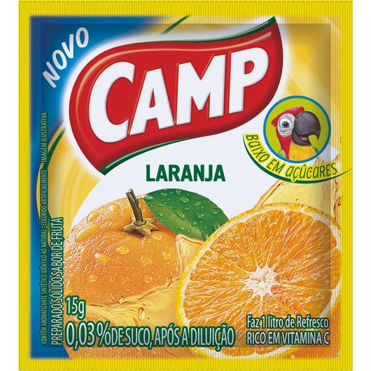 Refresco em pó Camp Laranja 15g - Imagem em destaque