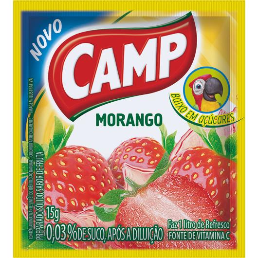 Refresco em pó Camp morango 15g - Imagem em destaque