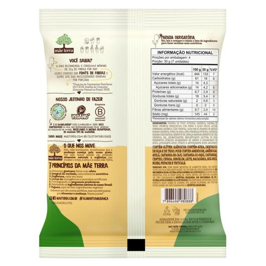 Cookie orgânico integral banana com cacau Mãe Terra 120g - Imagem em destaque