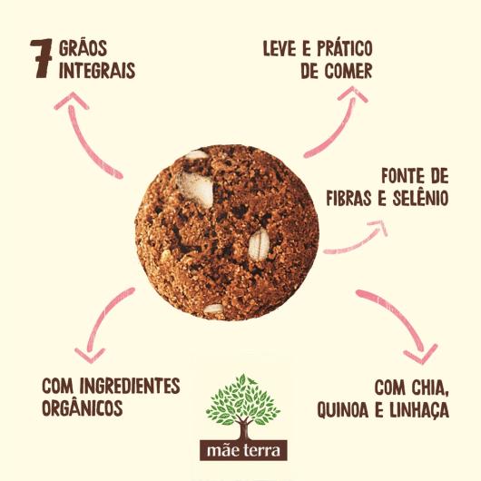 Mini Cookies Mãe Terra Banana e Cacau Orgânico 120g - Imagem em destaque