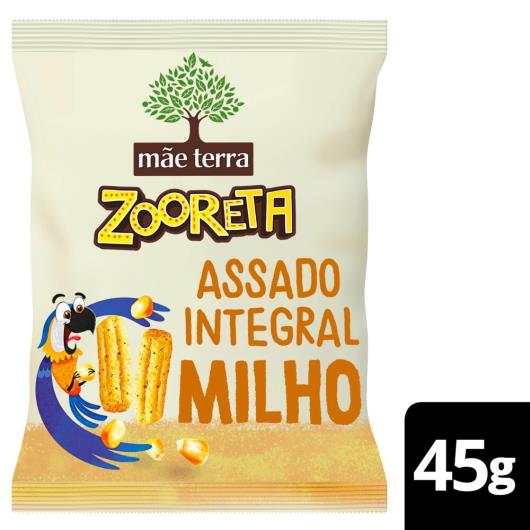 Salgadinho Orgânico Infantil Mãe Terra Zooreta Milho 45g - Imagem em destaque