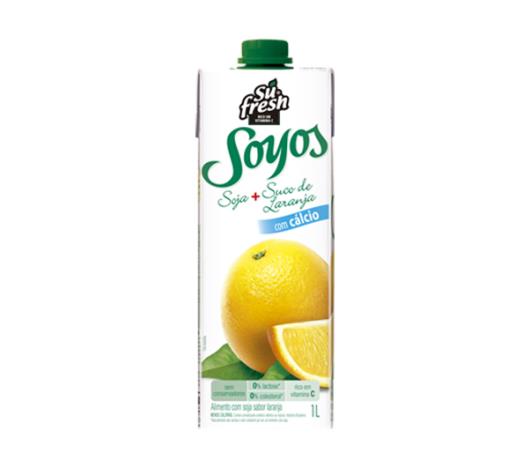 Bebida de Soja Soyos Laranja 1 litro - Imagem em destaque