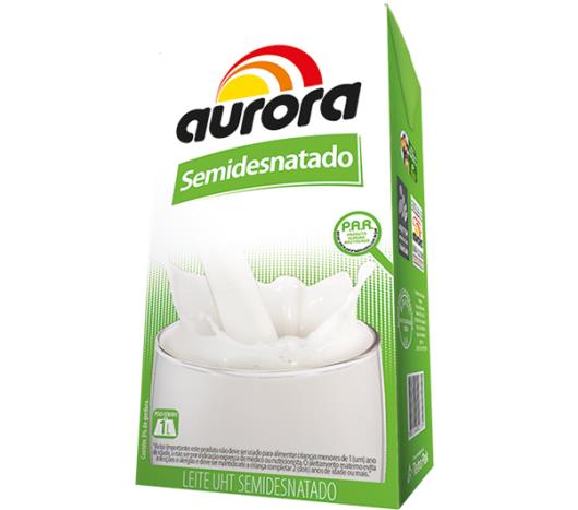 Leite Aurora Semi-Desnatado 1L - Imagem em destaque