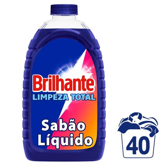 Lava Roupas Líquido Brilhante Limpeza Total 3L - Imagem em destaque