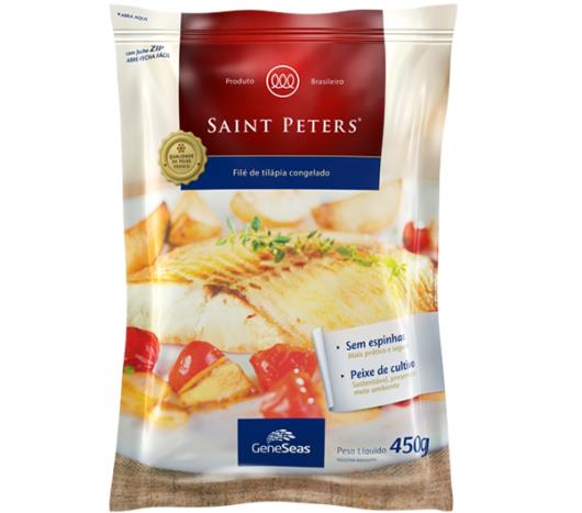 Filé de peixe tilápia Saint Peters  congelado Geneseas 450g - Imagem em destaque