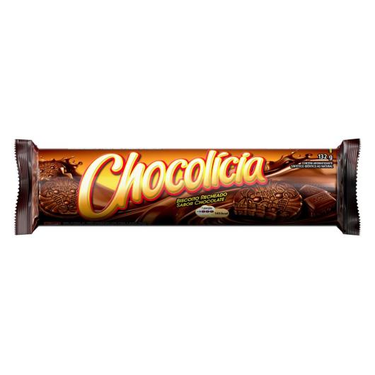 Biscoito Chocolícia recheado de chocolate 143g - Imagem em destaque