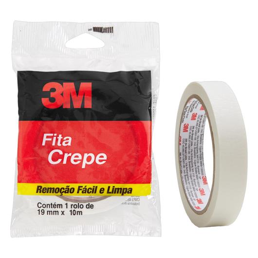 Fita Crepe 3M 19mm x 10m - Imagem em destaque