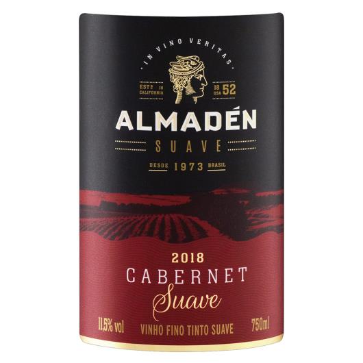 Vinho Brasileiro Tinto Suave Almadén Cabernet Campanha Garrafa 750ml - Imagem em destaque