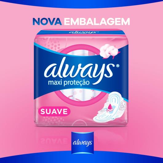 Absorvente Always Maxi proteção Suave com abas 8 Unidades - Imagem em destaque